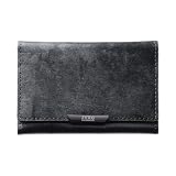 [ゼロハリバートン] Leather Mag Card Case MagSafe 対応 カードケース ヴィンテージ箔レザー 本革 背面ポケット 財布 スマホ カード収納 UNiCASE （ブラック）