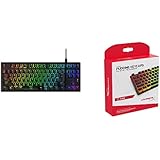 【日本語配列 キートップセット】HyperX Alloy Origins Core RGB メカニカルゲーミングキーボード テンキーレス HX-KB7RDX-JP + HyperX ABSプディングキートップ フル108キーセット HKCPXA-BK