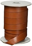日本紐釦貿易(Nippon Chuko) ヌメ革テープ 20mm巾 長さ10m巻 茶 MTLS1020-3 クラフト レザークラフト 本革シート