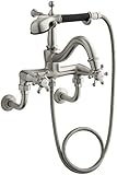 KOHLER K-110-3-BN Antique Bath Faucet, Vibrant Brushed Nickel [並行輸入品]