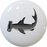 Carolina Hardware and Decor 1222 Hammerhead Shark Ceramic Cabinet Drawer Knob by Carolina Hardware a