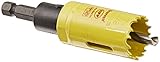 Starrett AVH0118 Bi-Metal Dual Pitch Professional Hole Saw with Quickshot Arbor, HSS Teeth, 1-1/8' D