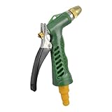 uxcell　スプレーガン　ガーデン　グリーン　水トリガーホースノズル　滑り止めハンドル