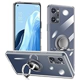 対応 OPPO Reno9 A / Reno7 A ケース OPG04 リング付き 透明 オッポ リノ 9a / 7a ケース リング クリア シリコン 薄型 スタンド機能 耐久 滑り止め（OPPO Reno9 A/Reno7 A クリア）