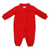 ラルフローレン ワンピースカバーオール ソリッドワンピースカバーオール レッド9M 578202 Ralph Lauren [並行輸入品]