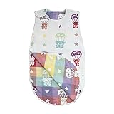 （アーネス）Arnes ベビー スリーパー 改良型 ふわり6重ガーゼ オーガニックコットン 100% 保証付き (2歳～7歳頃向け) (くまさん)