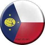 Smart Blonde C-473 Wake Island Novelty Metal Circular Sign