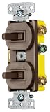 Hubbell Wiring Systems RC103 tradeSELECT Single Pole Three Way Combination Toggle Switch with Self-G