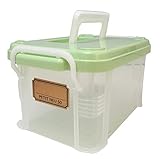 不動技研 収納ボックス プチノイ・50(ハンドル付) グリーン F-2574H