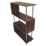 タンスのゲン オープンラック S字 4段 幅80cm お掃除ロボ対応 シェルフ ブラウン 39100014 03