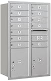 Salsbury Industries 3712d-12arp 4 C水平メールボックス、アルミニウム