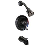Dynasty Hardware DYN-S-11353-ORB Tub and Shower Faucet with Deco Lever, Oil Rubbed Bronze [並行輸入品]