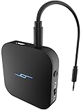 【１分で簡単セットアップｘ 低遅延（音と映像がズレない） 】(JPRiDE) JPT1 Bluetooth ver 5.2 超小型 トランスミッター & レシーバー (受信機 + 送信機 一台二役) APT-X LL 対応 送受信両対応 CDクオリティ 2台同時接続 13時間連続運転 充電しながら使用可 【メーカー正規品】