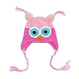 Multicolor Knitted Baby Girls Boys Hat Owl with Ear Flap (3) by Sanwood