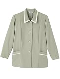 UNIWEAR(ユニウェア) レディース スモック L-5100 グレッシュグリーン S ( 7号 ) （ 日本製生地使用 ）