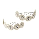 B Blesiya 30個入り　ワイヤーブラシ　削り屑/研削/粉塵/バリ取り/研磨ブラシ　ホワイト　プレミアム品質　使用便利