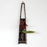 BYM 和式 一輪挿し 壁掛け花瓶 花器 竹製 和風 H50cm