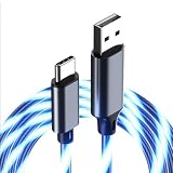 Remarks Japan 充電ケーブル Type-C 光る 急速充電 イルミネーション データ転送 車内 おしゃれ usbケーブル 1m ブルー