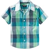 OSHKOSH(オシュコシュ) バッファローチェックボタンフロントシャツ マルチ トップス半袖シャツ 3歳【並行輸入】