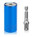 ユニバーサルソケット 3/8万能ソケット ドリル用 レンチ用 作業工具 7～19mm（1/4～3/4インチ）対応