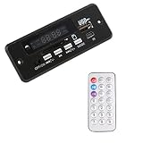 JiLiMiJD 12V 自動車 FM MP3 WMAデコーダボード デジタル オーディオデコーダ リモコン Bluetoothハンズフリー通話    MP3 wav WAVオーディオデコーダボード    スイッチ付き    AUX    5P高品質ボード