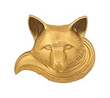 Fox Door Knocker - Brass (Standard Size) by Michael Healy Designs