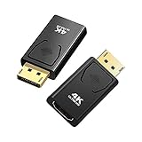 2個入り Displayport HDMI 変換コネクタ 4K解像度対応 金メッキコ ネクタ(DPオス → HDMIメス) DP to HDMIアダプタ DP - HDMI変換 アダプター 金メッキディスプレイポート HDTV プロジェクター ディスプレイに (2個セット)