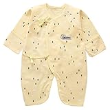 コンビ肌着 肌着 カバーオール ベビー服 新生児 コットン 長袖 秋 股下スナップ 子供服 女の子 ピンク 可愛い 木 イエロー