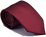 [HAVILAH MODE] ネクタイ ロングタイ ワインレッド 模様 ウォッシャブル 洗える ビジネス 就活 結婚式 父の日 【M813】