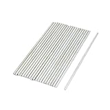 uxcell ラウンドメタルロッド DIY RCモデル ラウンドシャフト ストレートロッドバー 金属 20個入り