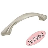 Cosmas 3475snサテンニッケルキャビネットハードウェアハンドルプル – 3 "穴中心 – 10パック