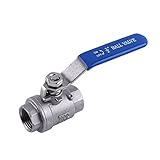 1/2 \"NPT 2ウェイロータリーレバーフルポートボールバルブステンレス鋼304 2個ボールバルブWOG1000