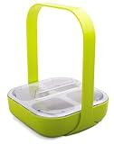 Zak Designs Kitchen to Table 4-Section Caddy with Handle and Lid, Kiwi by Zak Designs