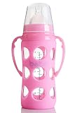 授乳のお手本 哺乳びんプラスチック製 240ml Baby Silicone Glass Milk Feeding Bottle Width Mouth Adjust Water Cup Hand H