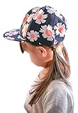 (ビグッド)Bigood 可愛い 赤ちゃん ベビー 子供 親子ハット 花柄 野球帽 ベースボールキャップ キャップ 日よけ 春夏 お出かけ カジュアル（ネイビー・54cm）
