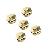 P Prettyia 1/2インチ　スプレーノズル　水噴霧　遠心調節ノズル　5個入り　クリーニングのため　耐久性