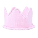 Itaar ベビー 帽子 キャップ 王冠 撮影 誕生日 可愛い (ピンク)