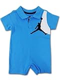 (ジョーダン)Jordan ベビージョーダン 襟付きロンパース （並行輸入品) (3-6M(3-6ヶ月頃), オリオンブルー黒白)