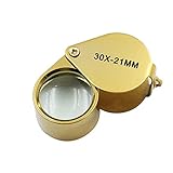Yiteng　アイルーペ　折りたたみ拡大鏡 ジュエラー修理用　作業工具　宝石鑑定　ジュエリールーペ　21mm　保護ケース付き 全3種類の倍率　2色選択可能
