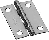 Stanley Hardware SP840 2" Zinc Plated Narrow Utility Hinge Removable Pin W/Screw [並行輸入品]