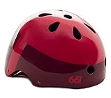 SIXSIXONE(シックスシックスワン) YOUTH DIRT LID 子供用 自転車 ハーフヘルメット [サイズ調整パッド付属] 0421005603 レッド S/Mサイズ
