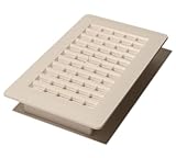 Decor Grates 4 - Inch by 8インチプラスチック床登録 PL408WH 1