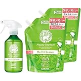 【セット品】 ハッピーエレファント 泡マルチクリーナー 無香料 住宅用洗剤2点セット (本体400ml ×1 + つめかえ800ml ×2)