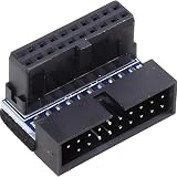 【スモールラボ】USB3.0 19pin/20pin 90度 角度変更アダプター マザーボード (凸内側)