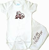 ミシシッピ州状態将来Tailgater Baby Onesie ホワイト