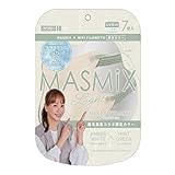 ＭＡＳＭｉＸ（マスミックス） MASMiX マスミックスライトマスク 藤本美貴コラボ アンバーホワイト×ミントグリーン 7枚入 川本産業 UVカット 限定カラー 接触冷感