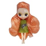 11CM bjd人形の体と服、ロングヘアドール、関節人形、アニメおもちゃ、ランダムドレス対象年齢は6歳以上(04）
