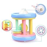 yamally _ 9r安全赤ちゃん幼児用Teether Hand ShakeベルリングFunny Preschool教育玩具 7.7x7.7cm Kryie