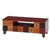 リビング インテリア テーブル 木 の温もり と かっこいい 配色 が 自慢 DVDデッキ や TVゲーム も 置ける WOOD PRODUCTS テレビ台 幅89