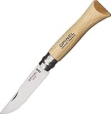 Opinel VRI自然Varnishedブナ材ナイフ、3 5 / 8in。閉じた